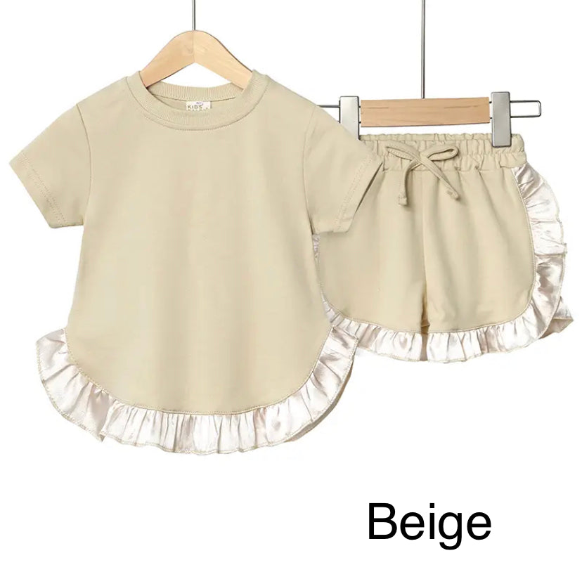 Satin Edge Short Set