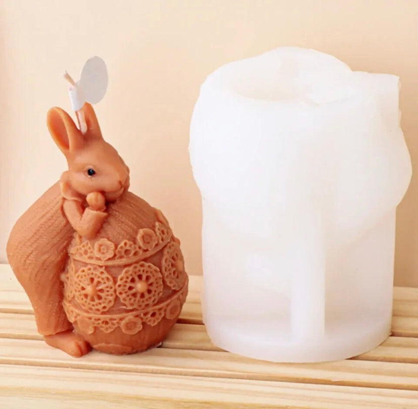 Bunny & Egg mould - soap/candle