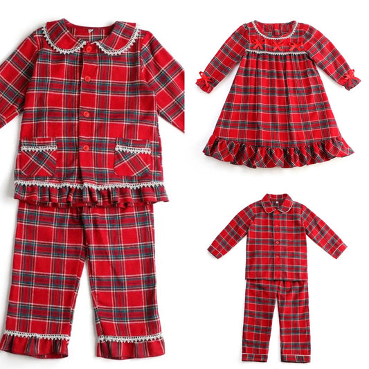 Red tartan Christmas Pyjamas