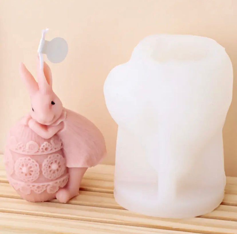 Bunny & Egg mould - soap/candle