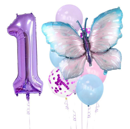 10 piece butterfly balloon set