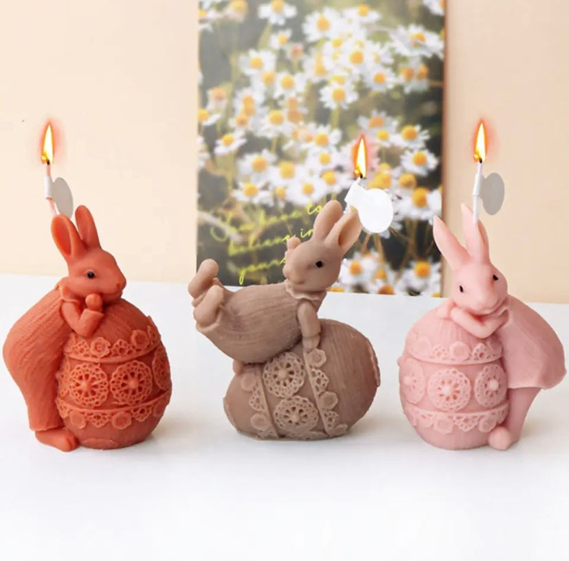 Bunny & Egg mould - soap/candle