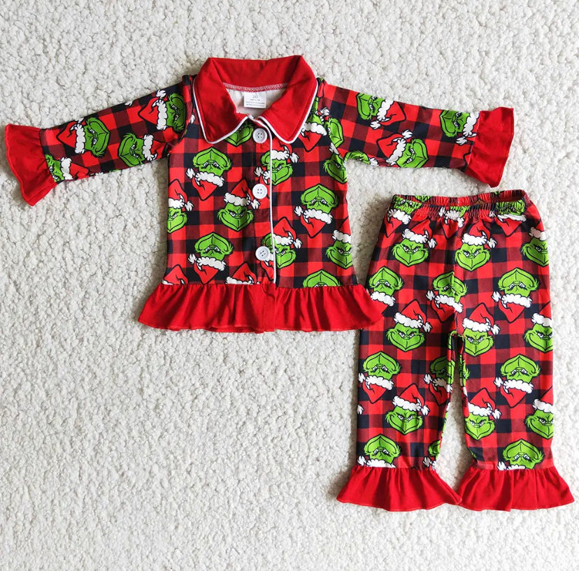 Red Grinch PJS