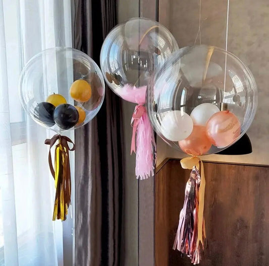 10pc Transparent balloons