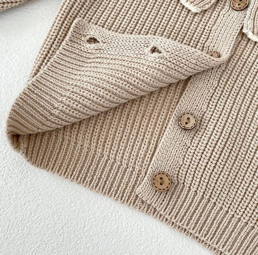 Collared Knit Cardigan