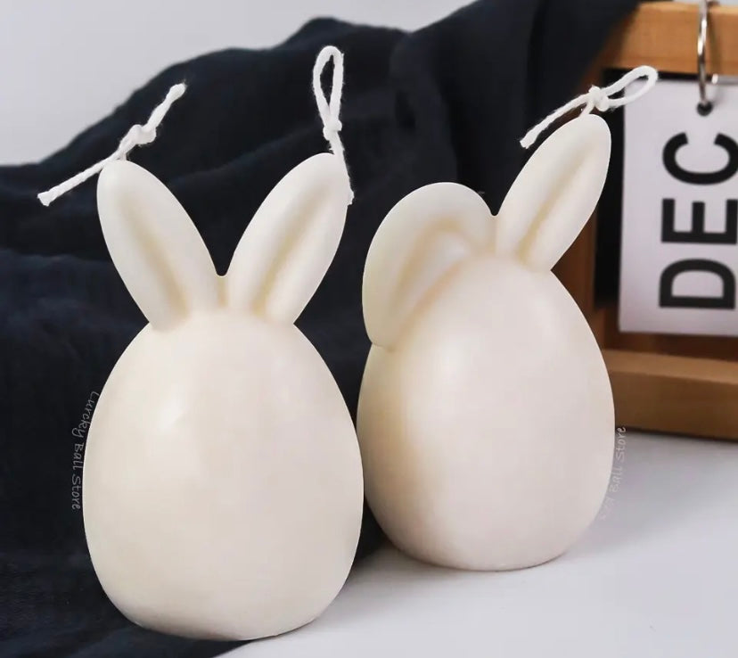 Bunny egg silicone mould - candle/soap