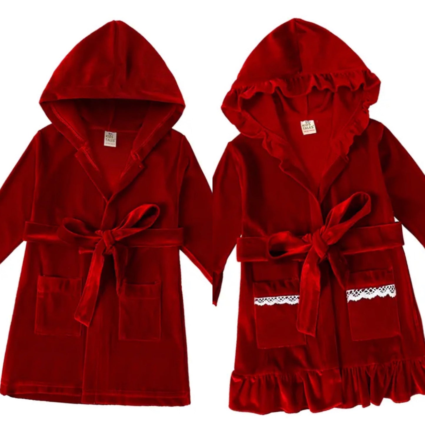 Red Velvet Dressing Gown (Kids tales)