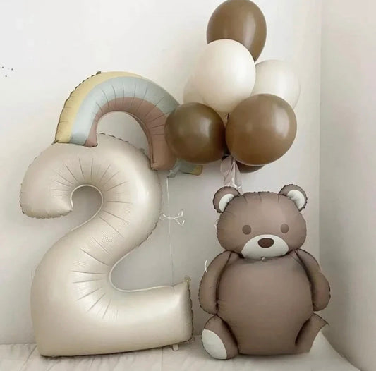 Teddy bear balloon set 4pc