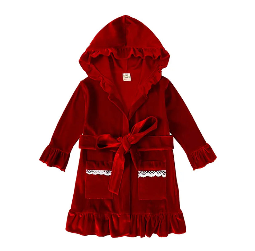 Red Velvet Dressing Gown (Kids tales)