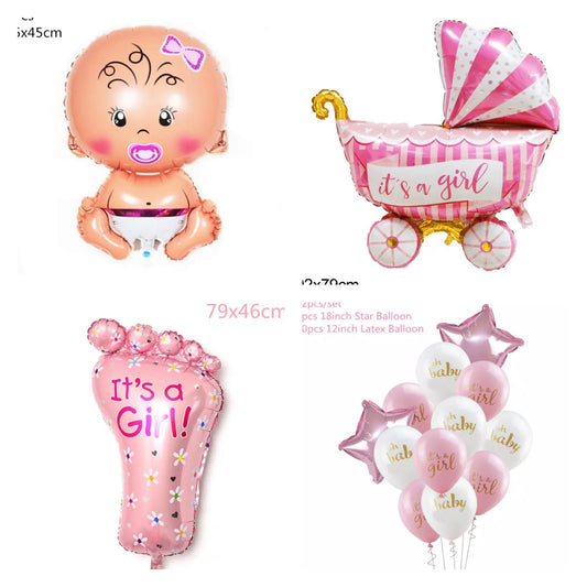 Baby girl ballon set