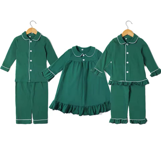 Green Cotton Pyjamas