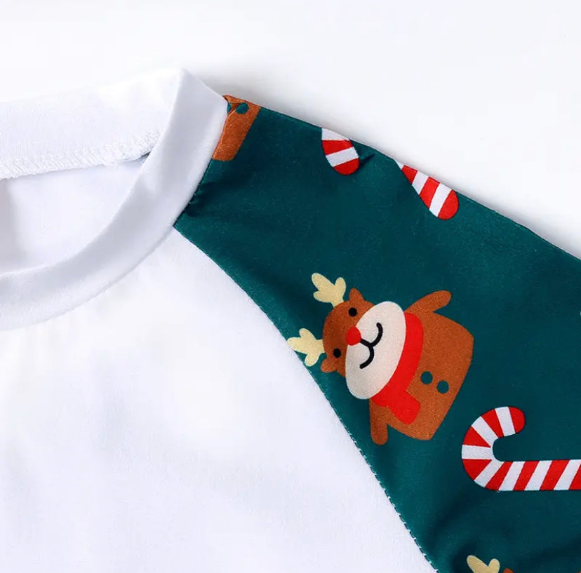 Reindeer & Candy Cane Christmas Family Pyjamas