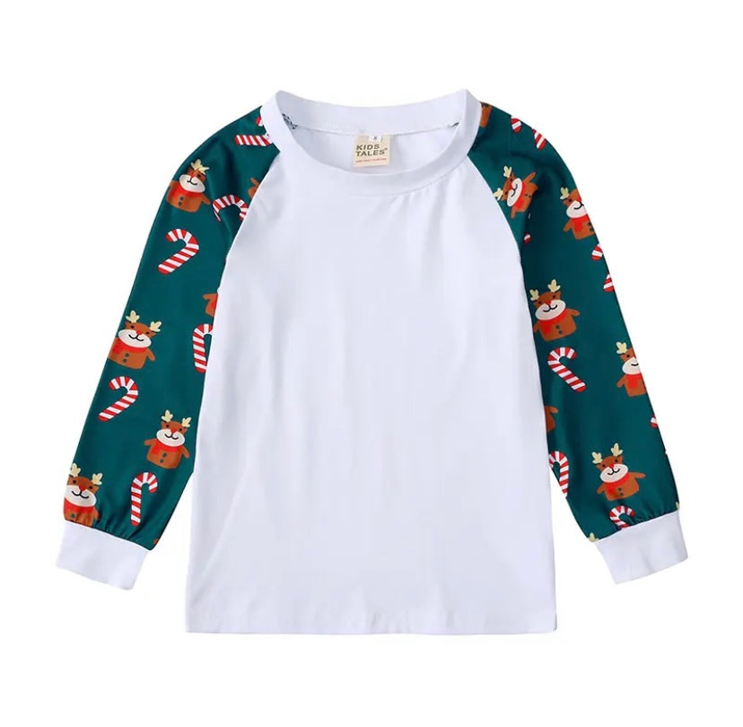 Reindeer & Candy Cane Christmas Family Pyjamas