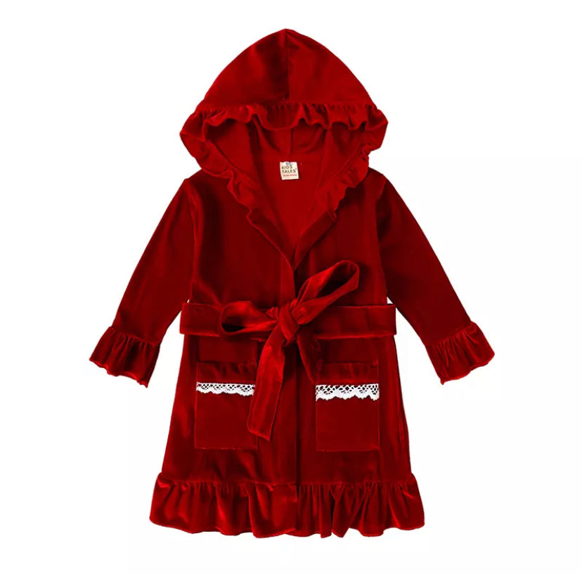 Red Velvet Dressing Gown (kidstales)