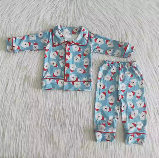 Blue Santa Pjs - 2 styles