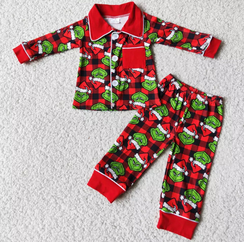 Red Grinch PJS