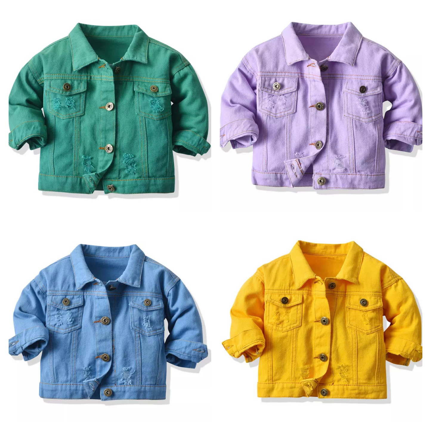 Coloured Denim Jacket - 5 Colours