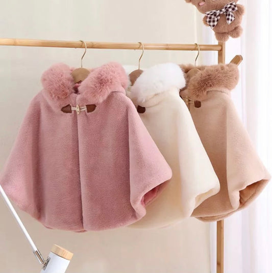 Faux Fur Cape - 3 Colours