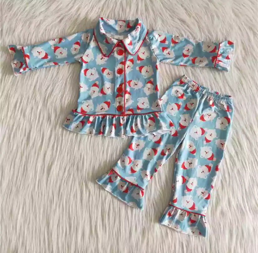 Blue Santa Pjs - 2 styles